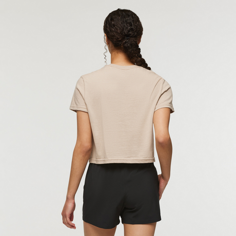 Cotopaxi Womens Western Hills Crop T-Shirt - Oatmeal Oatmeal