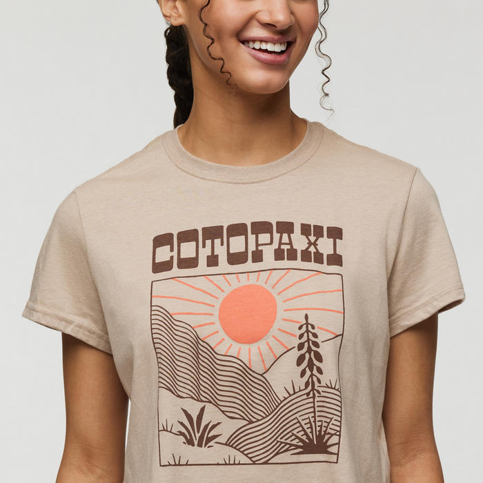 Cotopaxi Womens Western Hills Crop T-Shirt - Oatmeal Oatmeal