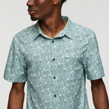 Cotopaxi Mens Cambio Button Up Shirt - Print - Seaweed Foam Seaweed Foam