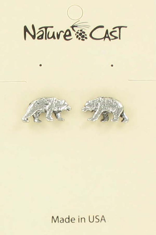 Nature Cast Metalworks Bear Post Earring