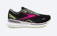 Brooks Women's Adrenaline GTS 23 Shoe Black/Gunmetal/Sharp Green