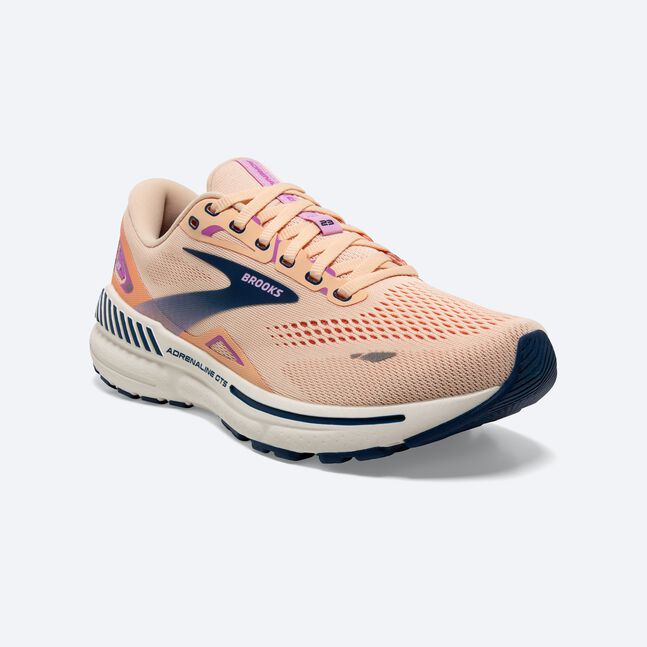 Brooks Women's Adrenaline GTS 23 - Apricot/Estate Blue/Orchid Apricot/Estate Blue/Orchid