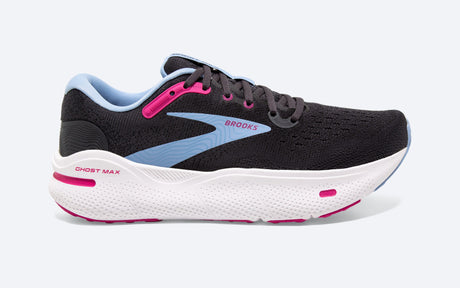 Brooks Women's Ghost Max Shoe Ebony/Open Air/Lilac Rose