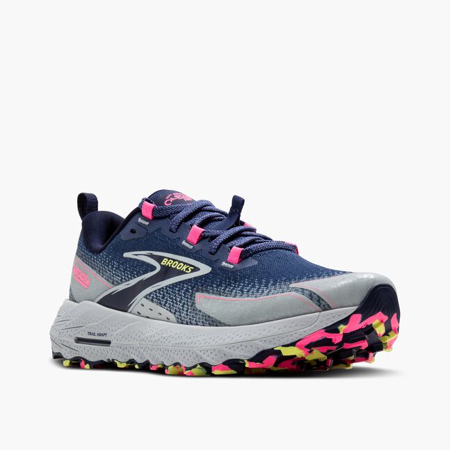 Brooks Women's Cascadia 18 Shoe - Oceana/Pearl Blue/Pink Oceana/Pearl Blue/Pink