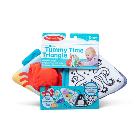 Melissa & Doug Ocean Tummy Time Triangle Baby Toy Ocean