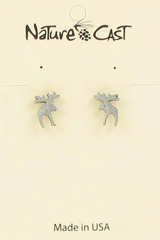 Nature Cast Metalworks Moose Post Earring