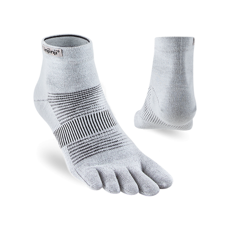 Injinji Run Lightweight Mini-crew Gray