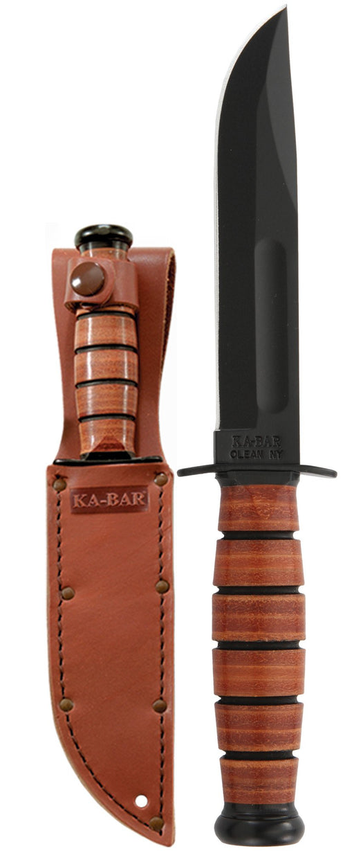 KA-BAR Single Mark Short Fighting/utility Knife Leather