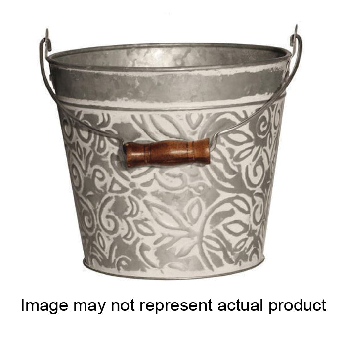 robert allen home & garden Planter with Handle Charcoal