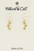 Nature Cast Metalworks Delicate Triple Star Gold Plate Dangle Earring Gold