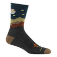 Darn Tough Spaced Out Micro Crew Lightweight With Cushion Charcoal