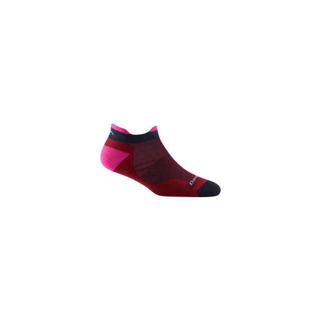 Darn Tough Run No Show Tab Ultra-Lightweight with Cushion Burgundy