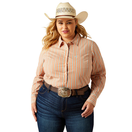 10060372 Wms Kirby Stretch Shirt - Malia Stripe Malia stripe