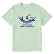 Life Is Good Mens Jake Not Working Hammock Short Sleeve Crusher Tee - Sage Green Sage Green