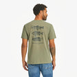 Life Is Good Mens Diversified Freshwater Catches Short Sleeve Crusher Tee - Moss Green oss Green / M