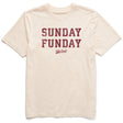 Life Is Good Mens Sunday Funday Short Sleeve Crusher-LITE Tee - Putty White Putty White