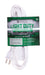 Electryx 12ft Light Duty Indoor Extension Cord - 16 Gauge White / 12FT