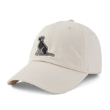 Life Is Good Adult Sitting Dog Chill Cap - Bone Bone
