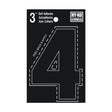 Hy-Ko Die-Cut Number Black /  / 4