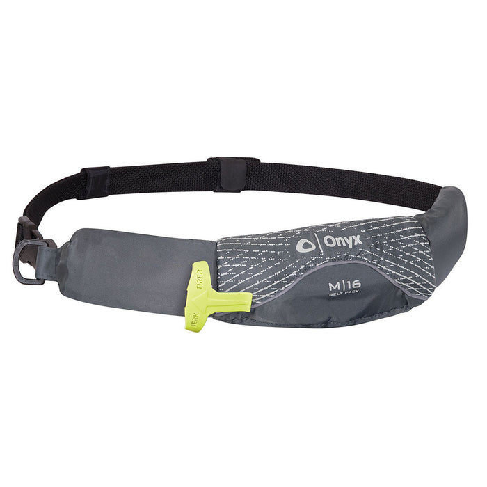 Onyx M-16 Manual Inflatable Belt Pack PFD Gray