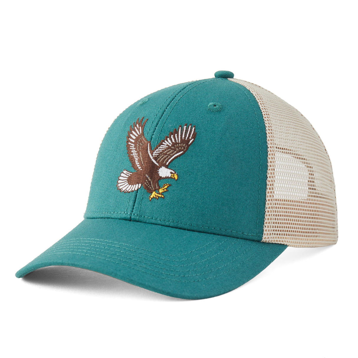Life Is Good Adult Soaring Eagle Trucker - Spruce Green Spruce Green