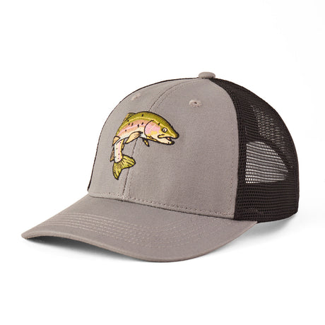 Life Is Good Adult Rainbow Trout Trucker - Slate Gray Slate Gray