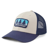 Life Is Good Adult Three Pine Patch Trucker - Birch White Birch White