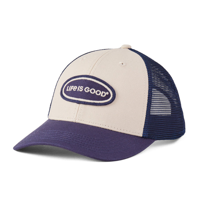 Life Is Good Adult LIG Oval Trucker - Birch White Birch White