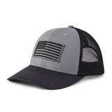 Life Is Good Adult Flag Trucker - Slate Gray Slate Gray