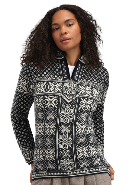 Dale Of Norway Womens Peace Sweater Black offwhite