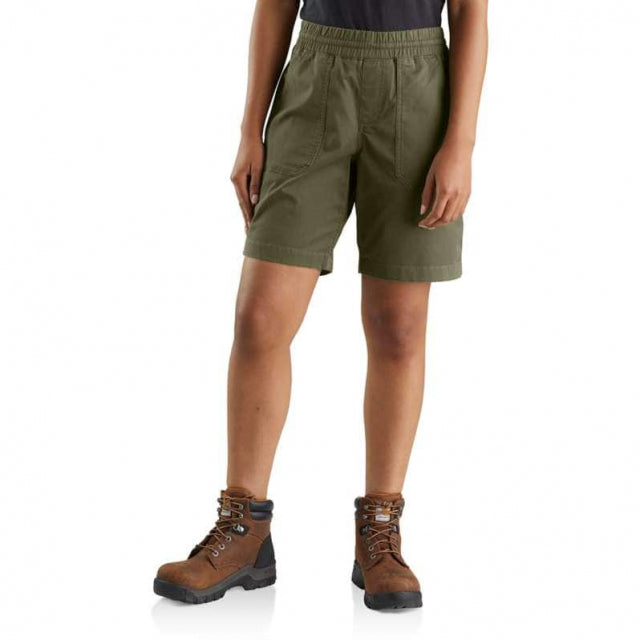 Carhartt Women's Rugged Flex Relaxed Fit Twill Work Short G72 basil