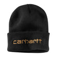 Carhartt Knit Insulated Logo Graphic Cuffed Beanie Black