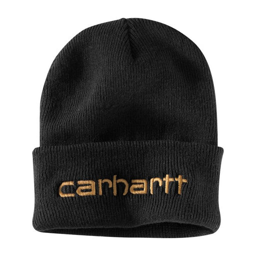 Carhartt Knit Insulated Logo Graphic Cuffed Beanie Black