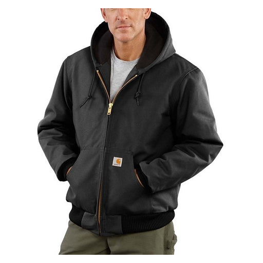 Carhartt Men's Loose Fit Firm Duck Insulated Flannel-lined Active Jacket Blk black