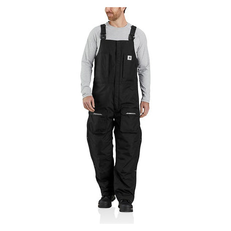 Carhartt Men's Yukon Extremes Loose Fit Insulated Biberall Black