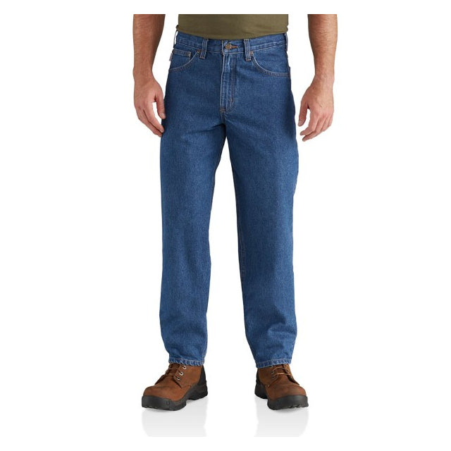 Carhartt Men's Relaxed Fit Heavyweight 5-pocket Tapered Jean Dst dk stone