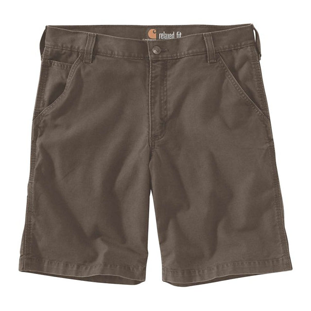 Carhartt Men's Rugged Flex Relaxed Fit Canvas Work Short 039 gravel