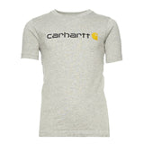 Carhartt Boy's Short-sleeve Logo Tee Hethery grey