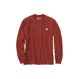 Carhartt Men's Loose Fit Heavyweight Long-sleeve Pocket T-shirt Chili pepper hthr