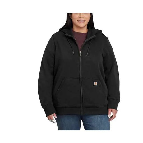 Carhartt Women's Relaxed Fit Midweight Full-zip Sweatshirt 001 black