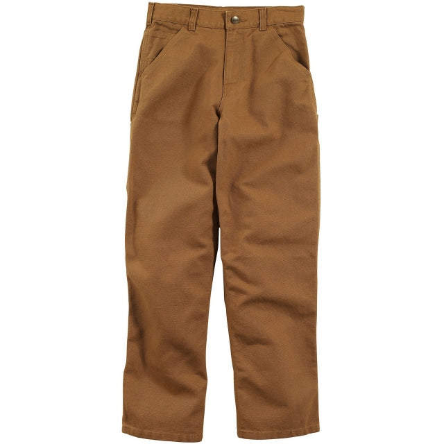 Carhartt Boy's Canvas Dungaree Pant 210 brn