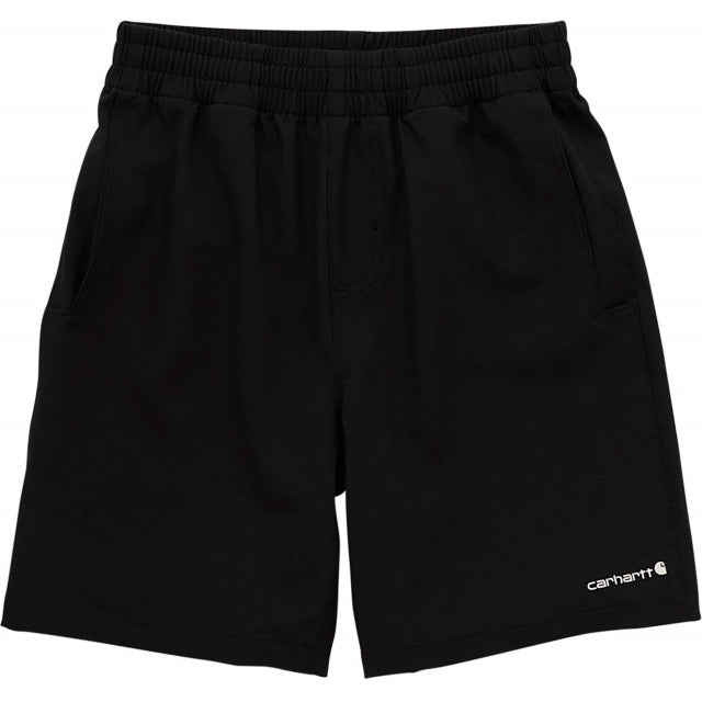 Carhartt Boy's Rugged Flex Loose Fit Ripstop Work Short Caviar black