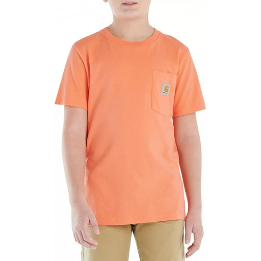 Carhartt Boy's Short Sleeve Color Block T-shirt Living coral