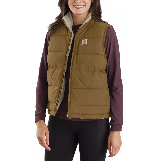 Carhartt Women's Montana Reversible Relaxed Fit Insulated Vest Nof black