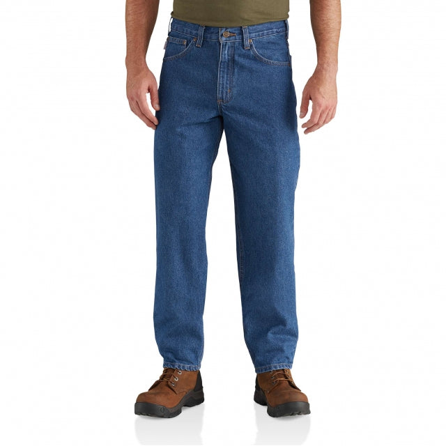 Carhartt Men's Relaxed Fit Heavyweight 5-pocket Tapered Jean Dst dk stone