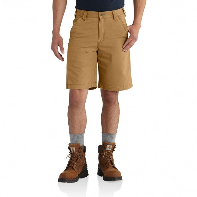 Carhartt Men's Rugged Flex Relaxed Fit Canvas Work Short 918 hickory