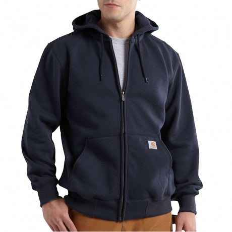 Carhartt Men's Rain Defender Loose Fit Heavyweight Full-zip Sweatshirt 472 new navy