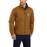 Carhartt Men's Rain Defender Relaxed Fit Lightweight Insulated Jacket Brn carhrtbrn