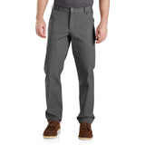 Carhartt Men's Rugged Flex Relaxed Fit Duck Utility Work Pant Gravel