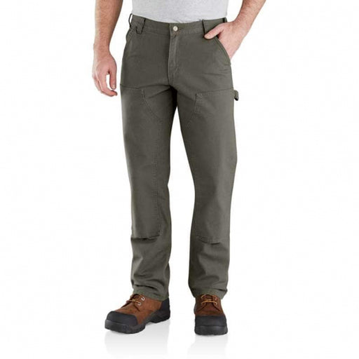 Carhartt Men's Rugged Flex Relaxed Fit Duck Double-front Utility Work Pant 316 moss